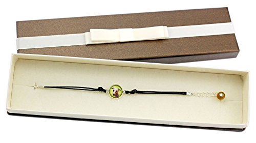【中古】【未使用・未開封品】アザワク、ブレスレットwithボックスfor People Who Love犬、写真ジュエリー、ハンドメイド