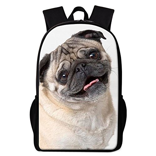 【中古】【未使用・未開封品】Dispalang かわいい犬 3Dプリントバックパック 子供用 学校ブックバッグ パターン ガールズ アウトドアバックパック|AJIMURA-SHOP