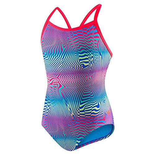 【中古】【未当てはめる・未開封品】Speedo Flipturns Printed Propel Back Pro LT One Piece Swimsuit