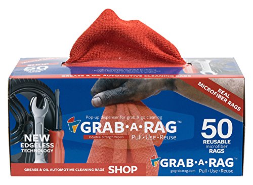 【中古】【未当てはめる・未開封品】Grab a Rag R-004011 赤いこと 12x12 マイクロ衣料繊維 販売店西洋手ぬぐい 50枚風呂敷き包み