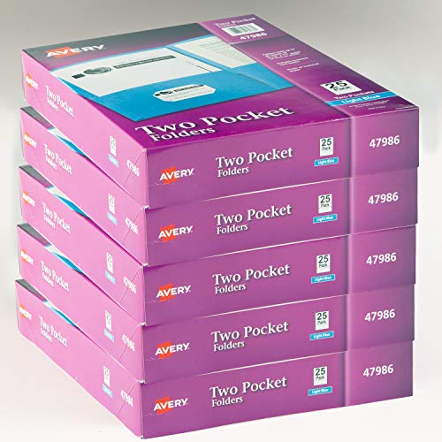 【中古】【未使用・未開封品】Avery 2ポケットフォルダ 5 pack