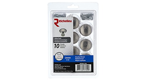 【中古】【未使用・未開封品】Richelieu Hardware - DP9041195 - 10ユニットパック - 現代的なメタルノブ - 9041 - つや消しニッケル仕上げ｜AJIMURA-SHOP 19,270円