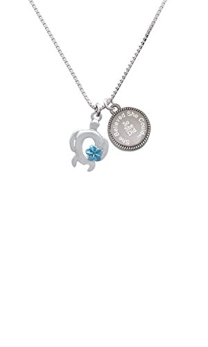 【中古】【未当て嵌める・未開封品】開けはなしウミガメとブループルメリア She Believed She Could So She Did 目じるし首飾り