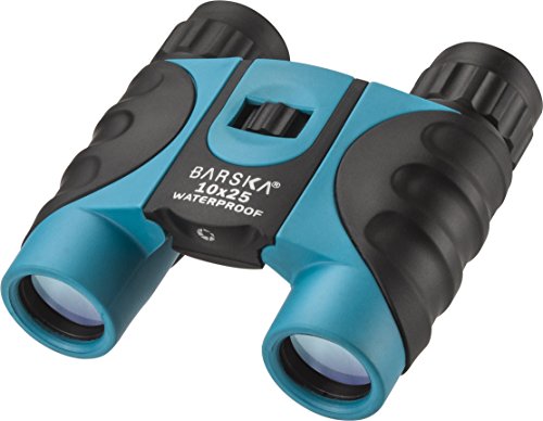 【中古】【未使用・未開封品】BARSKA 10x25mm ブルー 防水 コンパクト 双眼鏡