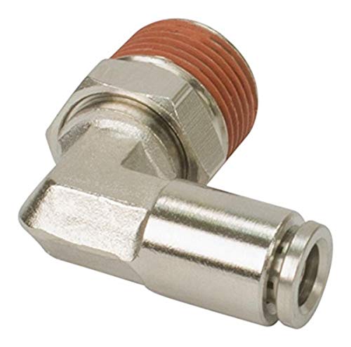 【中古】【未使用・未開封品】VIAIR 11448 1/4インチ NPT(M) - 1/4インチ 航空会社90度回転エルボー継手 (DOT承認) 4個パック