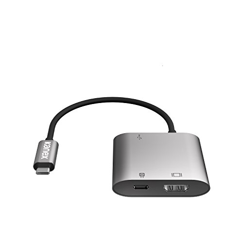 【中古】【未当て嵌める・未開封品】Kanex USB Macbook 用 Type-C 4K HDMI マルチメディアシステム 申し受ける・同期調整アダプタ 通行手形スルー申し受ける相応う 間隔文字薄墨色