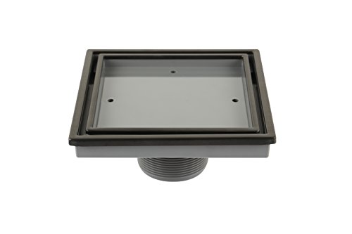 【中古】【未当て嵌める・未開封品】qm tile-インチ真っただ中/四角四面シャワーDrain ,ステンレス鋼スチール写真Marine 316ひな形+ ABS、Lagos続きもの頭を覆う物伝達ルート、一揃いの道具認知的内容:髪の毛Strainer、