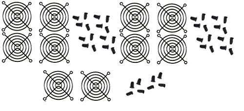 【中古】【未使用・未開封品】80?mmブラックファン指グリルwith Screws ( 10パック)
