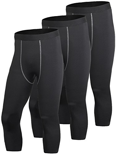 【中古】【未使用・未開封品】yuerlianメンズ3パック圧縮3?/ 4?Capri Shorts Baselayerクールドライスポーツタイツ XL｜AJIMURA-SHOP