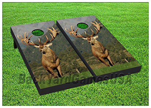 【中古】【未使用・未開封品】CornholeボードWバッグElk Deer Hunting Corn穴Beanbagゲームリアルツリーセット193 105,380円