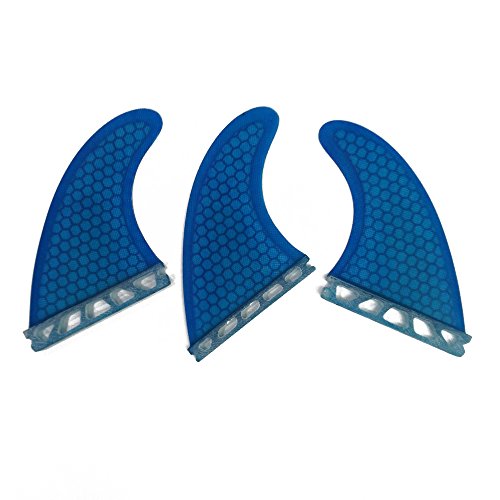 【中古】【未使用・未開封品】サーフボードupsurf Tri Fin Future Mサイズファイバーグラス+ハニカムg5?Thruster Set (ホワイト/ブルー/オレンジ)｜AJIMURA-SHOP