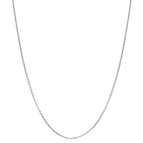 【中古】【未使用・未開封品】BERRICLEイタリアロジウムメッキスターリングシルバーロロチェーンネックレス1?mm|AJIMURA-SHOP
