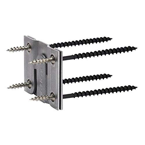 【中古】【未使用・未開封品】RokハードウェアHeavy Duty酷使フラッシュマウントZヘッドボードクリップブラケットfor、写真フレーム(2ペア)