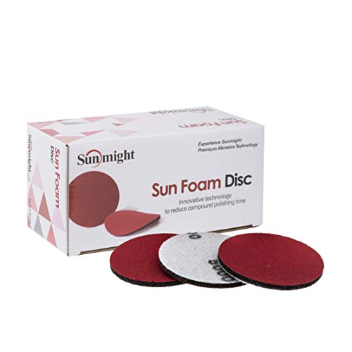 【中古】【未使用・未開封品】Sunmight 96125?3?\"穴なしマジックテープFoam Disc (Sunfoam Grit 3000?)