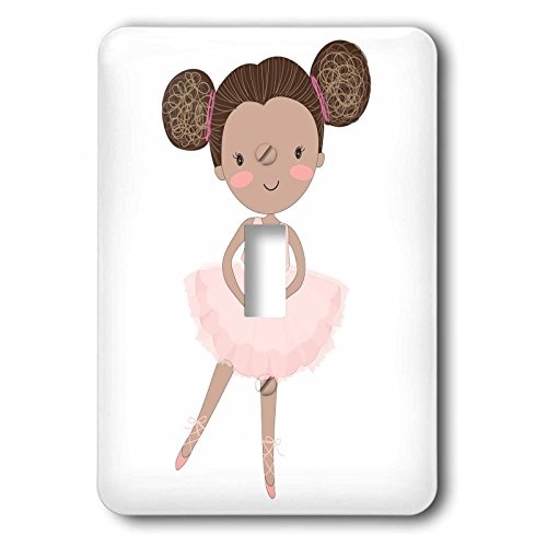 【中古】【未使用・未開封品】3drose LSP _ 254865?_ 1?Cute African AmericanバレリーナLittle Girl Illustration SINGLE切り替えスイッチ