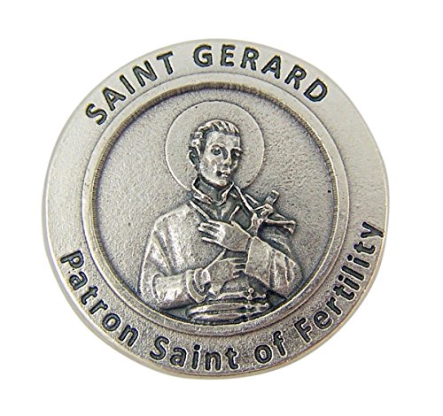 【中古】【未使用・未開封品】(Saint St Gerard) - Patron Saint of Fertility St Gerard Pocket Token with Prayer Back