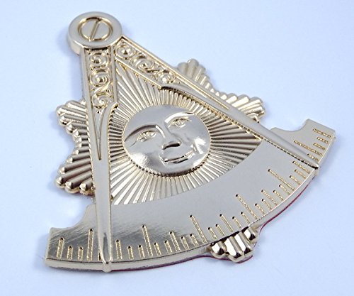 【中古】【未使用・未開封品】Masonic Past Master 3?"メタルCarエンブレム3d Mason Sunゴールドカラーデカールmas13｜AJIMURA-SHOP