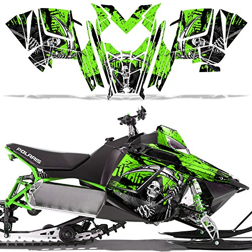 【中古】【未使用・未開封品】卸売 Decals スノーモービルグラフィックキット ステッカー デカール ポラリス RUSH RMK 2011-2016 - リーパー V2 グリーン｜AJIMURA-SHOP