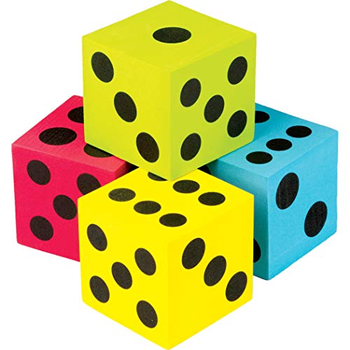 【中古】【未使用・未開封品】Teacher Created Resources (20810) カラフルなジャンボダイス 4個パック