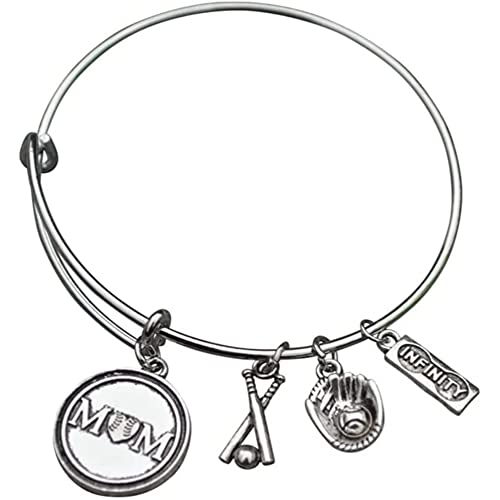 【中古】【未使用・未開封品】Baseball Mom bracelet-野球ジュエリーfor Moms???Perfect Gift for野球Moms