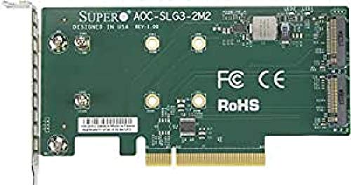 【中古】【未使用・未開封品】Supermicro AOC-SLG3-2M2 PCIe アドオンカード 最大2つのNVMe SSD用｜AJIMURA-SHOP