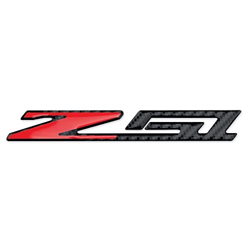 【中古】【未使用・未開封品】West Coast Corvette - Corvette C7 Z51バッジエンブレム - ドーム型 - カーボンファイバー外観: C7 スティングレイ Z51 (6インチ)