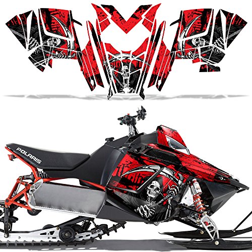 【中古】【未使用・未開封品】卸売 Decals スノーモービルグラフィックキット ステッカー デカール ポラリス RUSH RMK 2011-2016 - リーパー V2 レッド