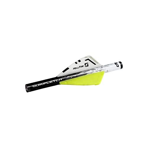 【中古】【未使用・未開封品】NAP Quikfletch ヘルファイア 6個パック 2 in イエロー