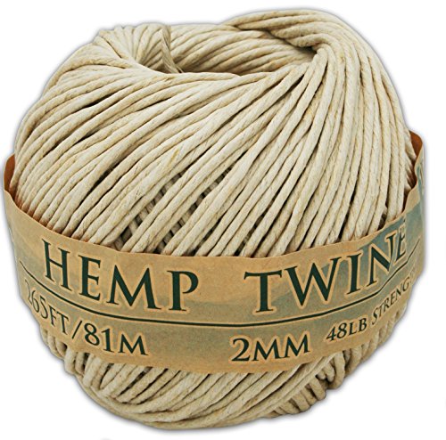 【中古】【未使用・未開封品】2?mm Natural Hemp Twine???265フィート/ 81メートル???100?% Hemp