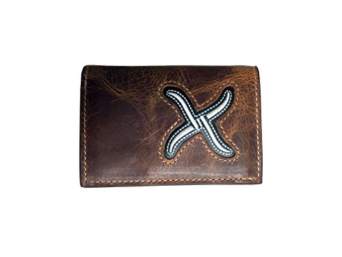 【中古】【未使用・未開封品】Twisted Xアンティーク調ブラウンandホワイト二つ折り財布( xrc-29b )