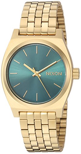 【中古】【未当て嵌める・未開封品】Nixon ウィメンズ Medium Time Teller One Size Light Gold / Turquoise