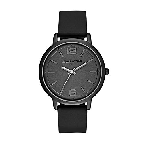 【中古】【未使用・未開封品】Skechers Watch SR6073 Ardmore, Quartz Analog Display, Water Resistant, Silicone Band, Black
