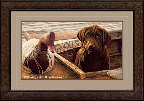 【中古】【未当て嵌める・未開封品】古くさい授業時間???黒茶Lab Framed Limited Edition刷り上げるbyジョン・オルドリッチ