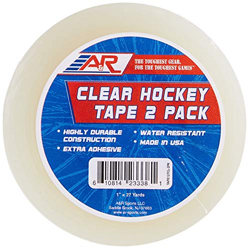 【中古】【未使用・未開封品】(2 Pack, Clear) - A & R Sports Black Hockey Tape, Size|AJIMURA-SHOP