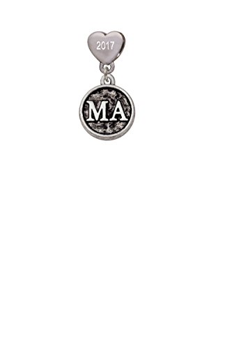 【中古】【未使用・未開封品】Medical Assistant Caduceus Seal???MAカスタム年ステンレススチールハートビーズチャーム｜AJIMURA-SHOP