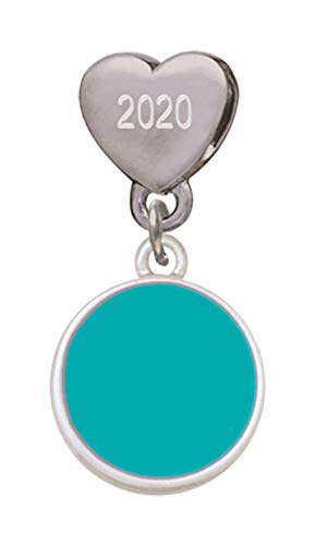 【中古】【未使用・未開封品】小さなTeal Enamel Discカスタム年ステンレススチールハートビーズチャーム｜AJIMURA-SHOP