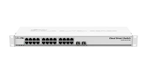【中古】【未使用・未開封品】Mikrotik CSS326-24G-2S + RMマネージドギガビットイーサネット（10/100/1000）サポートパワーオーバーイーサネット（Poe）1Uホワイトネットワー