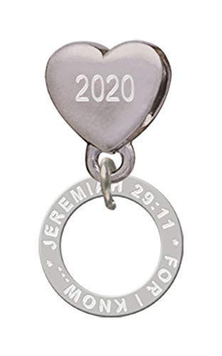 【中古】【未使用・未開封品】Jeremiah 29?: 11エタニティリングカスタム年ステンレススチールハートビーズチャーム