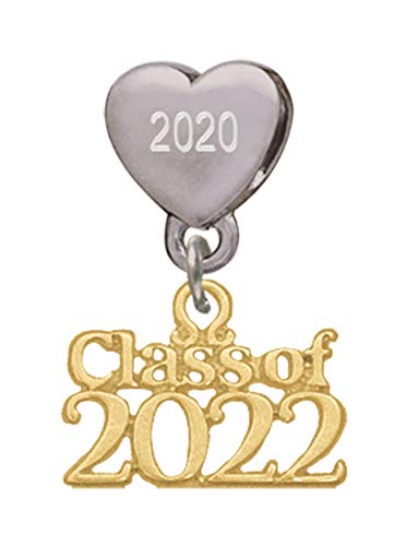 【中古】【未使用・未開封品】ゴールドトーン2022クラスカスタムイヤーステンレススチールハートビーズチャーム