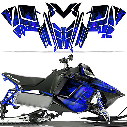 【中古】【未使用・未開封品】卸売 Decals スノーモービルグラフィックキット ステッカー デカール ポラリス RUSH RMK 600/800 2011-2016対応 フレームブルー