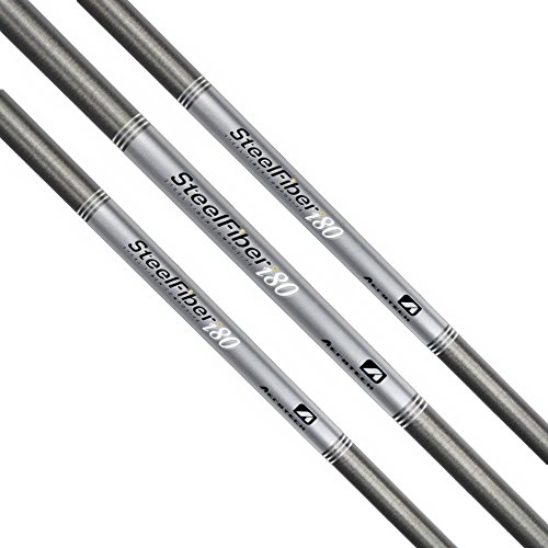 【中古】【未当て嵌める・未開封品】AeroTech SteelFiber i80 グラファイトアイアンシャフト .370 平行先っちょ - 5矢がら書き割り - Tour Shop Fresno (6 - PW- 41in、レギュラー-