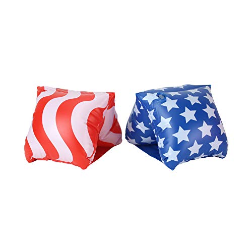 【中古】【未使用・未開封品】GoFloats America Flag Adult Water Wing Floaties - Own The Pool (Novelty USE ONLY)