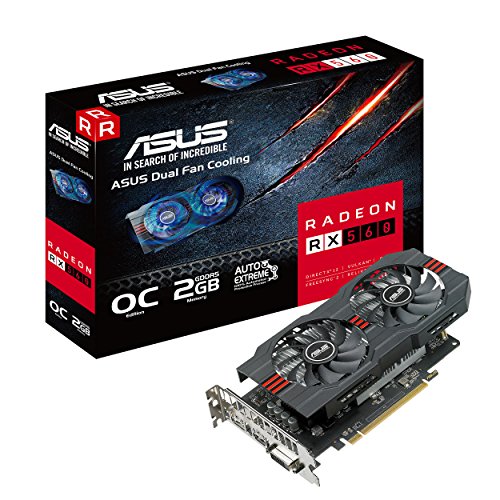 【中古】【未当てはめる・未開封品】ASUS Radeon RX 560 16CU 2GB OC～版 GDDR5 DP HDMI DVI AMD グラフィクス歌留多 (RX560-O2G)