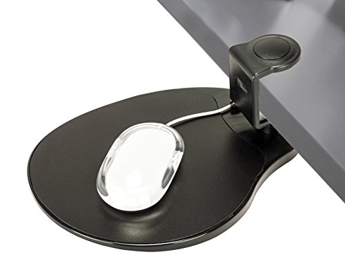 【中古】【未使用・未開封品】Maxスマート人間工学Clamp On UnderデスクSwivelマウスプラットフォームパッド4?\