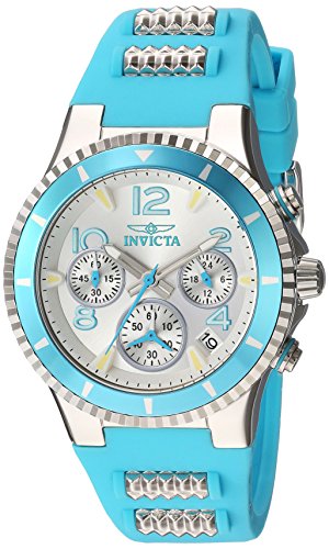 【中古】【未使用・未開封品】Invicta Women's 'BLU' Quartz Stainless Steel and Silicone Casual Watch%カンマ% Color:Blue (Model: 24191)|AJIMURA-SHOP