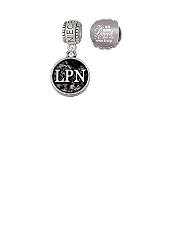 【中古】【未使用・未開封品】看護婦Caduceus Seal???LPN家族チャームビーズwith You are more Lovedビーズ( Set of 2?)