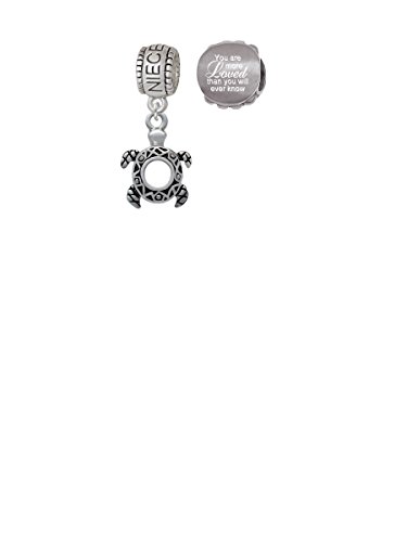 【中古】【未使用・未開封品】Small Open Sea Turtle Familyチャームビーズwith You are more Lovedビーズ( Set of 2?)|AJIMURA-SHOP