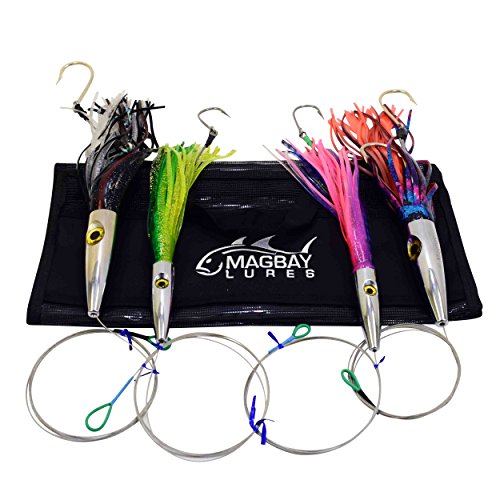 【中古】【未使用・未開封品】High Speed Wahoo Trolling Lure Set with Bag + Cable Rigged Tuna and Dorado Lures 141［並行輸入］