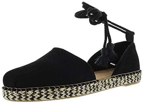 【中古】【未当て嵌める・未開封品】TOMS レディース Katalina エスパドリーユ スリッポン 平ったい 心地好い - 黒いこと - 大きさ 12 B