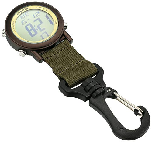 【中古】【未使用・未開封品】Dakotaデジタル軽量Backpackerクリップ時計 モスグリーン|AJIMURA-SHOP